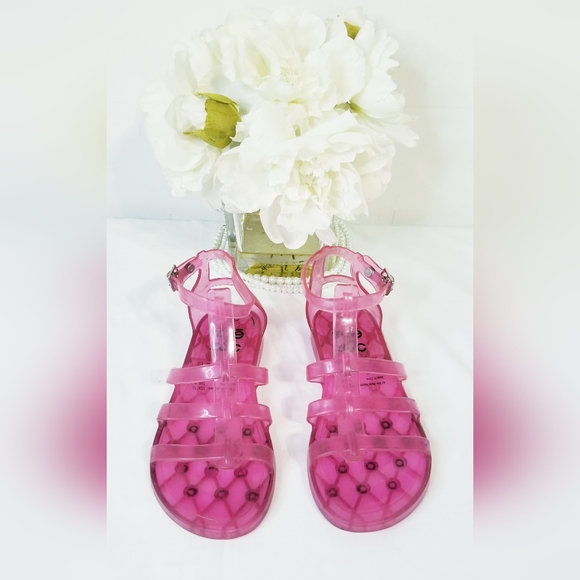 Zoe & Zac Pink Jelly Sandals - Picture 2 of 7